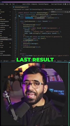 React AI Image Generation Flow — Clean & Modern Explanation #shorts