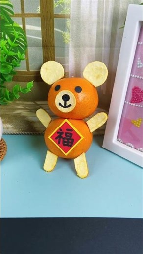 Make Adorable Bear Toys from Oranges!