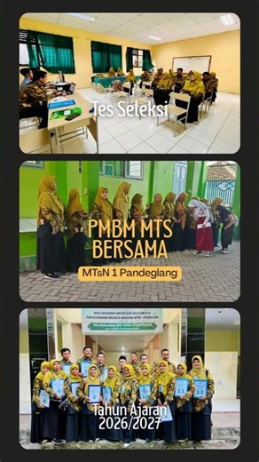 Good luck in taking the PMBM MTsN Bersama Banten Province 2026/2027 selection test #mtsn1pandeglang