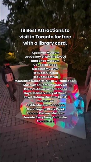 Todotoronto | 18 Best Attractions To Visit in Toronto For Free With a Library Card #todotoronto