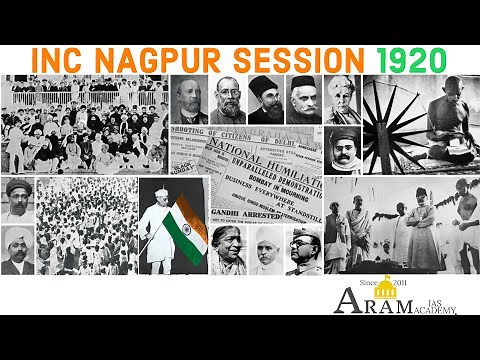 1920 Nagpur Session of INC (2020 - 100 years of INC Nagpur Session) - By Mr. Bala, HISTORY Faculty