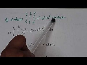 Triple integration - 1 # Constant limits # Multiple integration # Integral Calculus # Engg. Maths