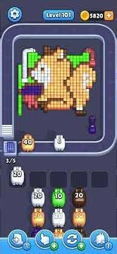 Pixel Flow level 101 walkthrough