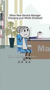 When New Service Manager Changing your Whole Schedule #animation #manager #comedy #corporate