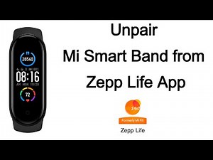 How to Unpair Mi Smart Band 5 from Zepp Life(MiFit)?