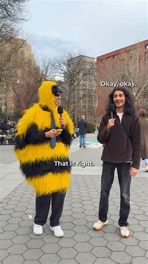 He nailed "rhythm" but this word took him out! 😭🐝 #spellingbee #streetinterview #nyc