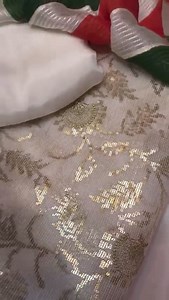 Indain pure chinon silk dopptta multi Pure gujjra wala shefone shirt 2.5 yrd 👕 dayble Plane kotan silk pent Pp 8000 pkr fixed only (s735) | Farah Women's Store