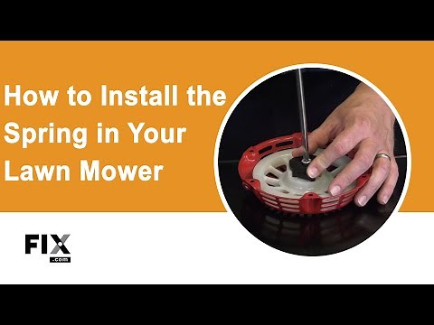 LAWN MOWER REPAIR: How to Install the Spring | FIX.com