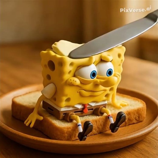 Funny SpongeBob Toast ASMR 🤣#ai #spongebob