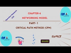 Chapter six: Networking model under the course operation research (OR) PART-1
