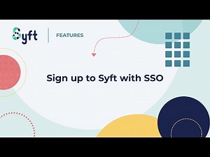Sign up to Syft with SSO