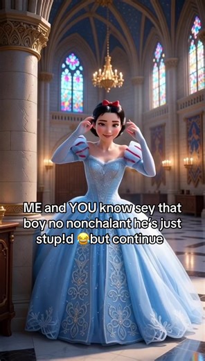 One stupid girl wey her babe Dey suffer wan join them Dey insult snow ❄️ white 🤍😂🖐️ #fypシ゚ #disneyprincess #snowwhite #viralvideo #memestiktok