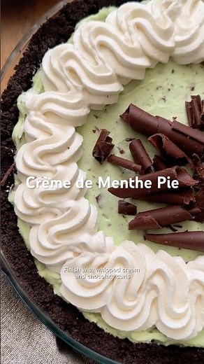 Crème de Menthe Pie (Mint Chocolate) | Sally's Baking