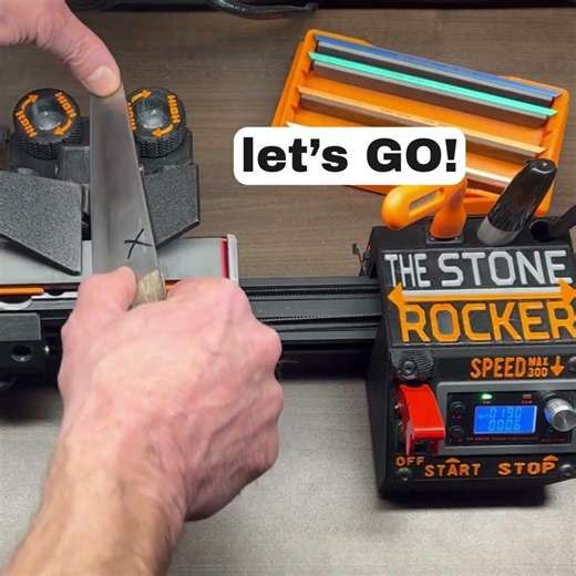 🔥 How to Use The Stone Rocker – Sharpening Couldn't Be Simpler!🔥 #KnifeSharpener #HowToSharpenKnives