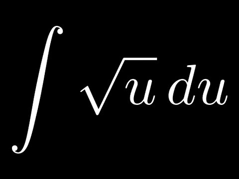 Integral of sqrt(u)
