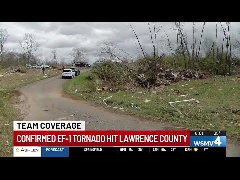 Confirmed EF-1 tornado hit Lawrence County