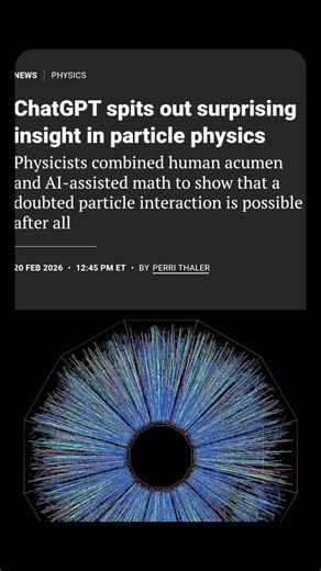 ChatGPT ayudó a simplificar una amplitud de dispersión en QCD y a demostrar que una interacción de gluones considerada imposible sí puede ocurrir bajo ciertas condiciones. No es una nueva partícula. Es un avance en el análisis matemático de teoría cuántica de campos. IA física de partículas. #ChatGPT #cienciaentiktok #parati #physics