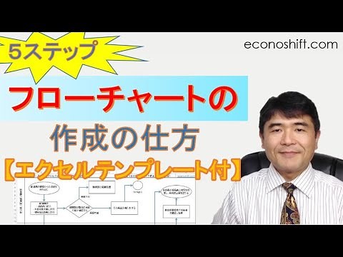 ５ステップ、フローチャートの作成の仕方【エクセルテンプレート】