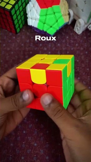 CFOP vs ROUX vs ZZ METHOD #shorts #cubing