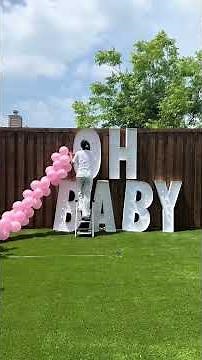 Decorating for the gender reveal party *part two!*