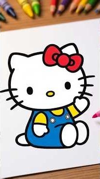 Draw HELLO KITTY step by step! 🎀✨ Easy Sanrio Drawing for Kids | ScribbleCraft Kids