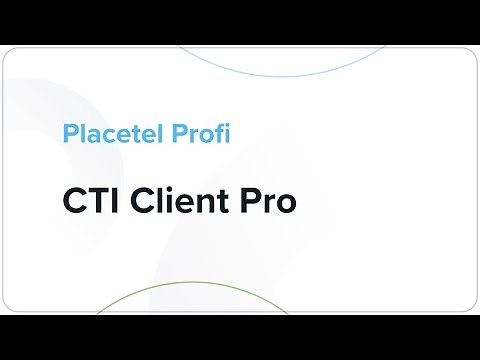 "CTI Client PRO" in Placetel