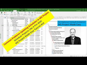 How to update and solve update problems in MS Project Made Easy, this video answers viewer questions