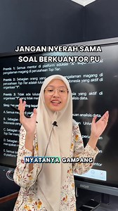 Cara Jawab Soal KUANTOR PU UTBK