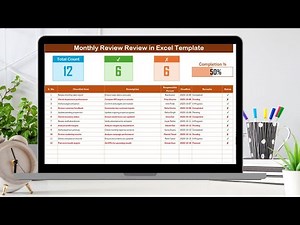 Monthly Review Review Checklist in Excel