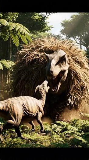 Lambeosaurus vs a giant, rolling tumbleweed in a Prehistoric World