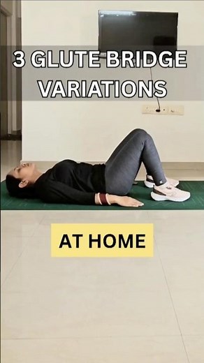 3 Glute Bridge Variations for Perfect Glutes (At Home! 🏠)