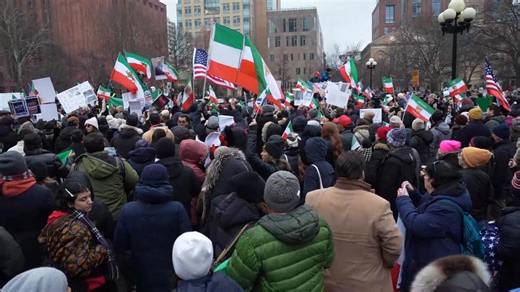 Rally against oppressive Iranian regime of Supreme Leader Ali Hosseini Khamenei - 66891023
