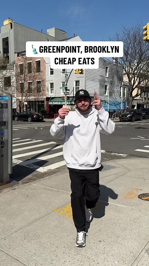 ⚡️Greenpoint, Brooklyn may be the 14th most expensive place to live in New York City but at least the neighborhood is providing very delicious affordable eats! #fyp #cheapeats #brooklyn #nycfood #nycfoodie #nyceats #pizza #donuts #cheeseburger #tacos #food #greenpoint