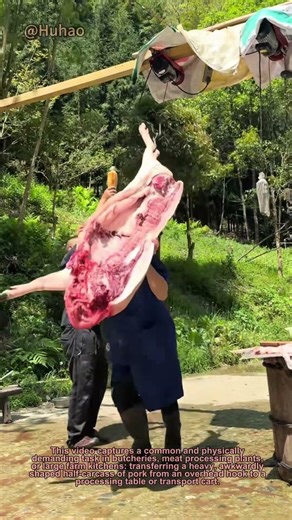 The Smart Way to Move Heavy Meat! | Manual Handling Hack for Butchers & Farmers