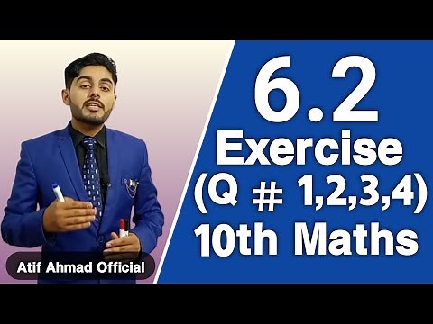 Exercise 6.2 class 10 question 1, 2, 3, 4 | ex 6.2 class 10 q 1, 2, 3, 4 | 10th class mathcity ch 4