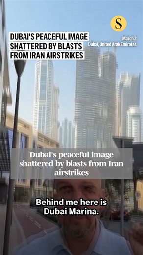 Iranian missiles and drones struck the United Arab Emirates on Saturday, shattering the country’s carefully cultivated image as a safe, tax-free oasis in a volatile region. 🎥: Bassam Hatoum, AP Photo | The Baltimore Sun