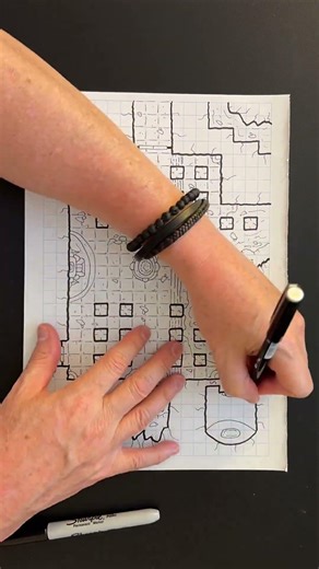 Caves of Ghuvia (pt 17) #handdrawn #dungeon #map! #dnd #5e #pathfinder #shadowdark #osr #dragonbane