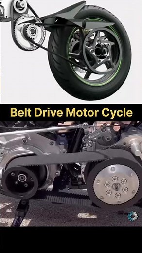 Why Motorcycles Use Belts Instead of Chains! 🏍️ (Belt Drive) #shorts