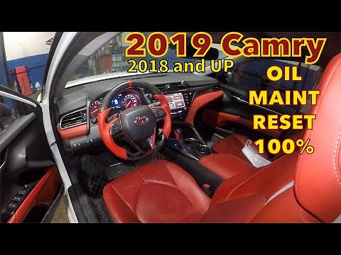 How to reset oil Maint light on Toyota Camry 2019 2020 and up