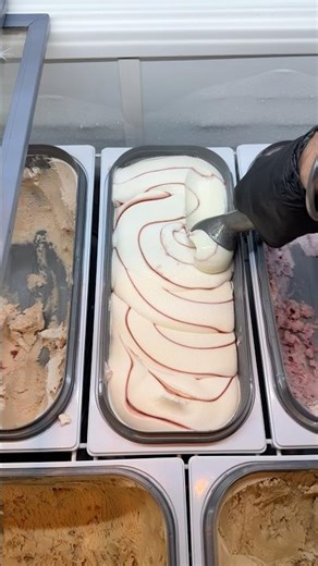 Raspberry ice cream scoop on a waffle cone! #dessert #icecreamshop #tudors #yum #sweettooth #eton