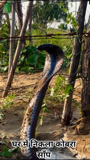 घर में निकला कोबरा साँप