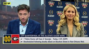 Laura Rutledge has more on how officials landed on today's 4 PM ET start time for the Sugar Bowl after rescheduling the game due to the attack on Bourbon Street in New Orleans. | Get Up
