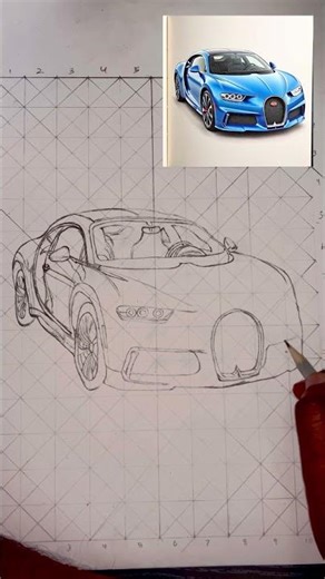 Bugatti Sketch That Feels REAL#Shorts #trending #bugatti #bugattisong #songbugatti #song