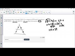 Triangle Midsegment - Delta Math Problem