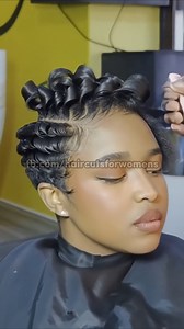 Curved Fade Pixie Finish ✨ #shorthairstyles | Haircuts for Women