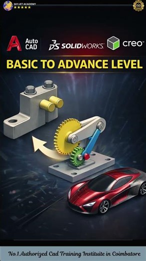 AUTOCAD | SOLIDWORKS | CREO – Basic முதல் Advance வரை முழுமையான CAD Training Program 🚀