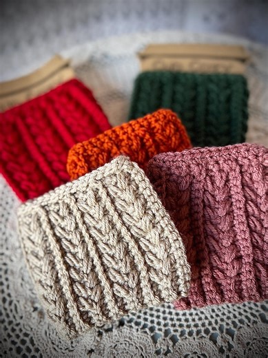 Wheat Stitch Crochet Cup Cozy. Made to Order in Many Color Options. Reusable Cup Sleeve Perfect Gift for Any Coffee or Tea-loving Friend. - Etsy