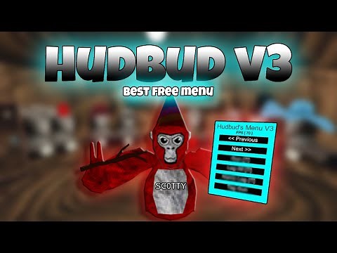 THE BEST FREE GORILLA TAG MOD MENU!┃Hudbud's Menu V3! SHOWCASE *ALL SOUND SPAMMERS* (LAG ALL)