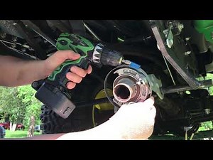 John Deere X758 4wd mower quick hitch repair
