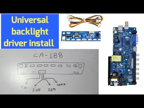 led tv me universal backlight driver kaise lagaye | ca 188 inverter board installation